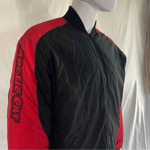 Arcticwear by Arctic Cat Men’s Vintage Red Black Lined Snowmobile Jacket - Picture 2 of 11